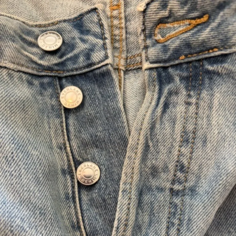 Everlane The Curvy 90s Cheeky Straight Jean Womens 30 Blue Light Denim - Picture 4 of 9